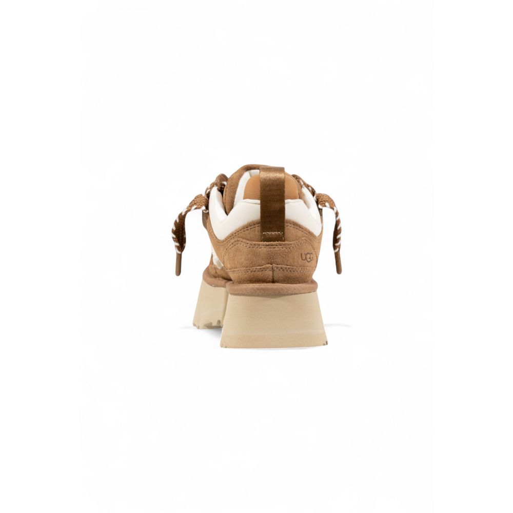 UGG Beige Leather Ankle Boots