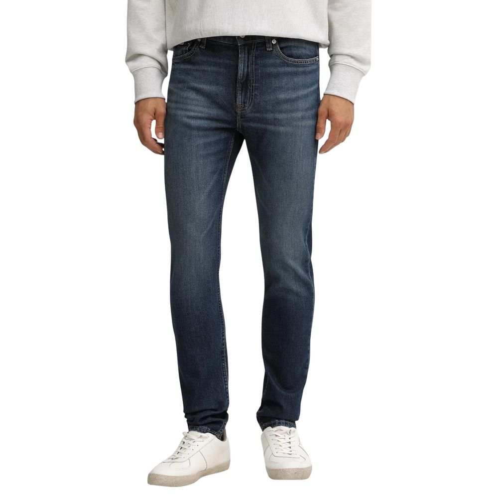 Calvin Klein Jeans Blue Cotton Skinny Jeans