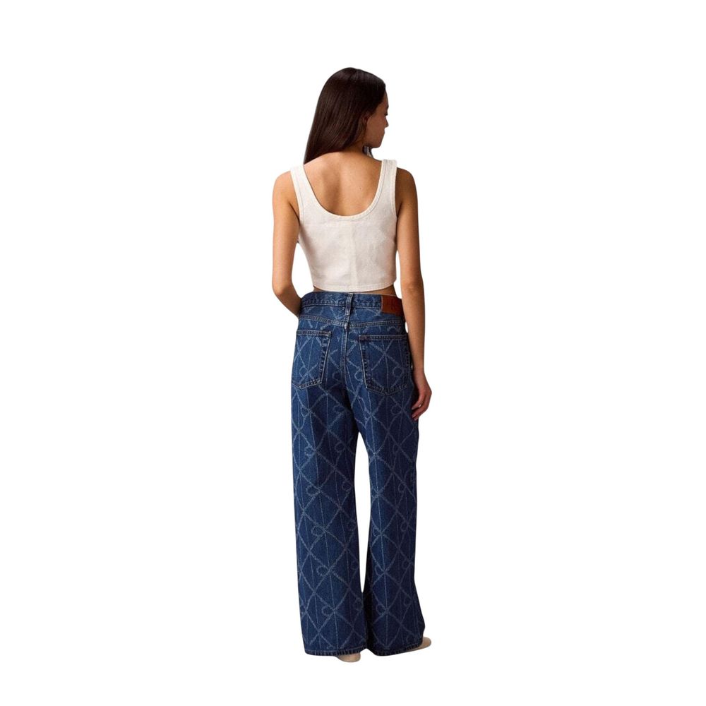 Calvin Klein Jeans Blue Cotton Boyfriend Jeans