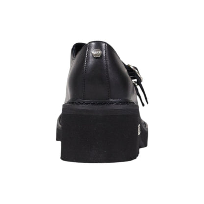 Cult Black Leather Platform Pumps