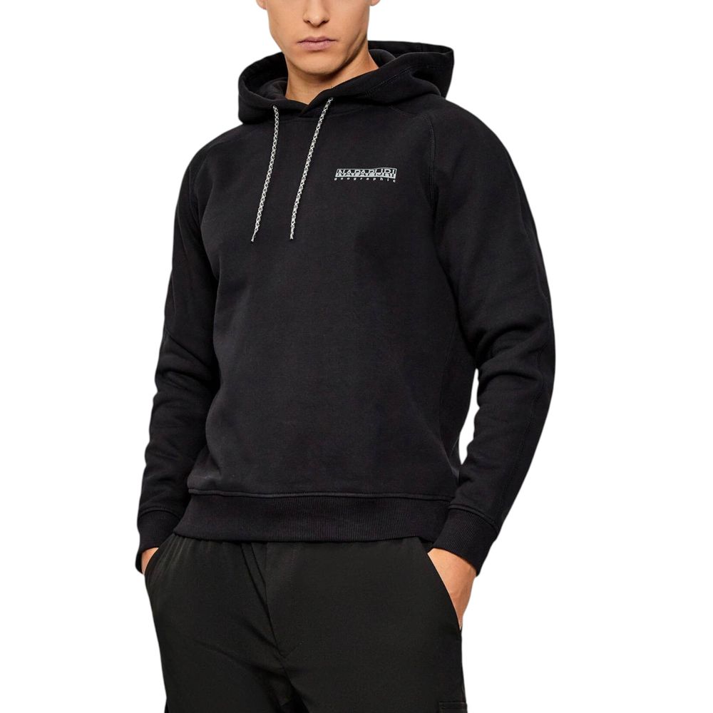 Napapijri Black Cotton Hoodie