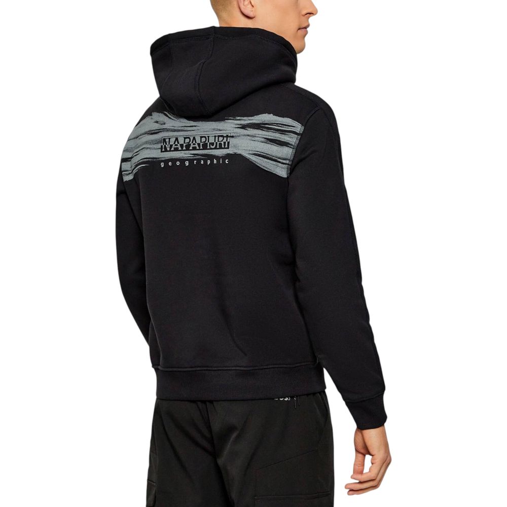 Napapijri Black Cotton Hoodie