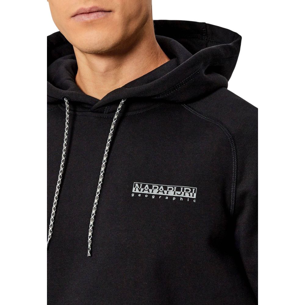 Napapijri Black Cotton Hoodie