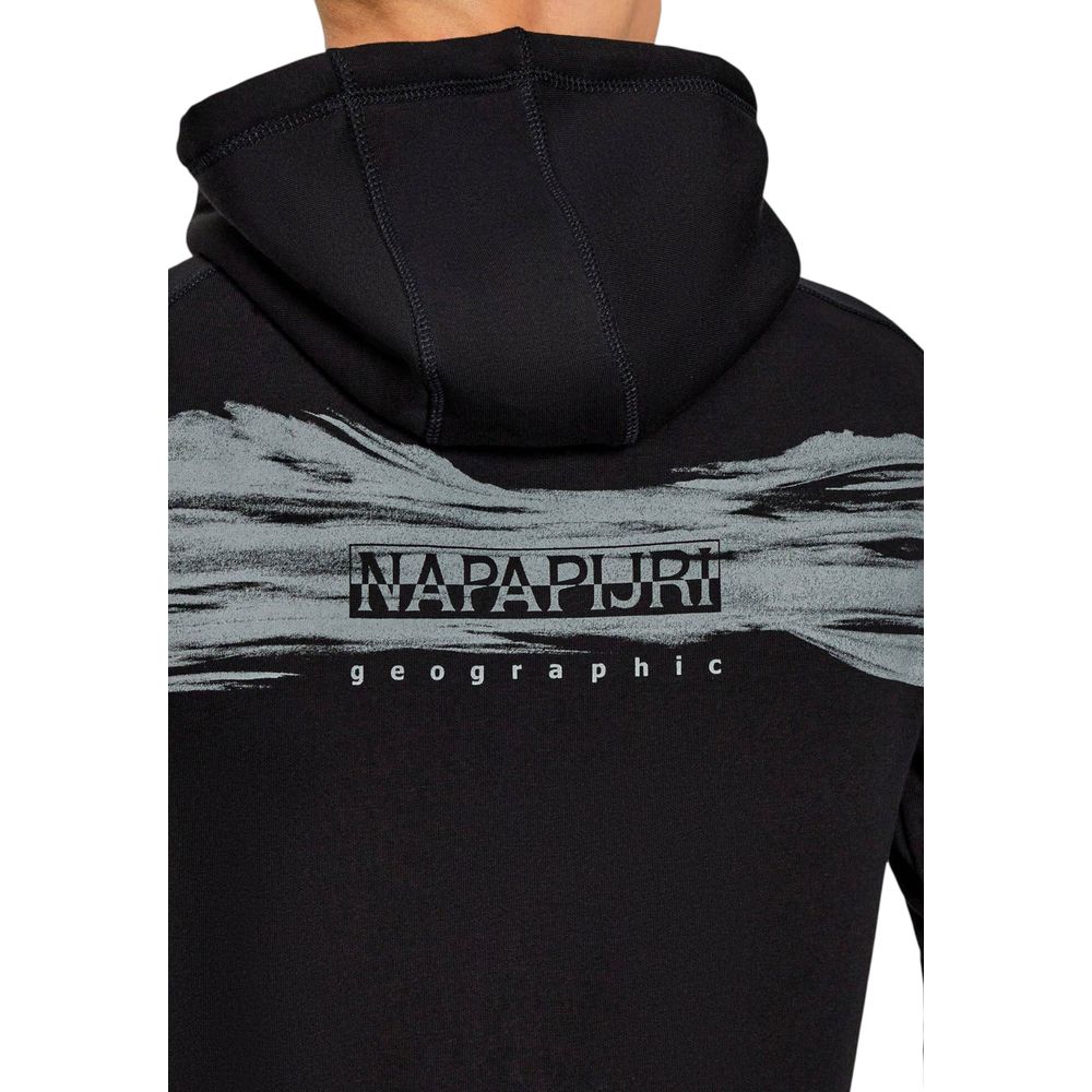 Napapijri Black Cotton Hoodie