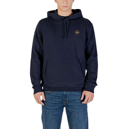 Napapijri Blue Cotton Hoodie