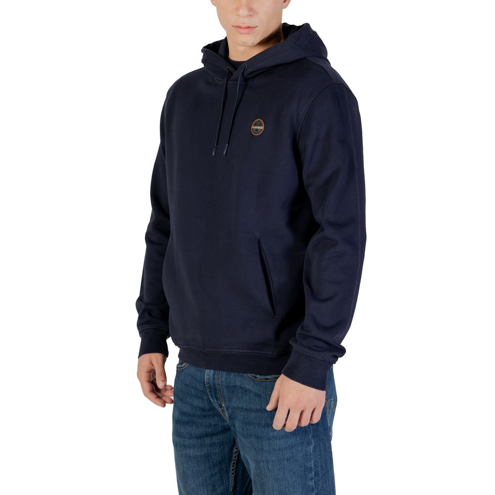 Napapijri Blue Cotton Hoodie