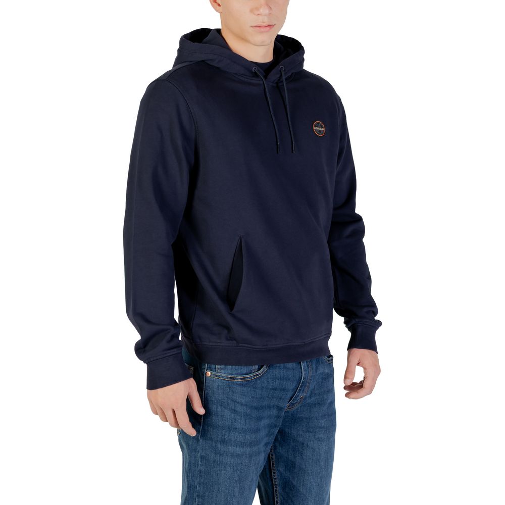 Napapijri Blue Cotton Hoodie