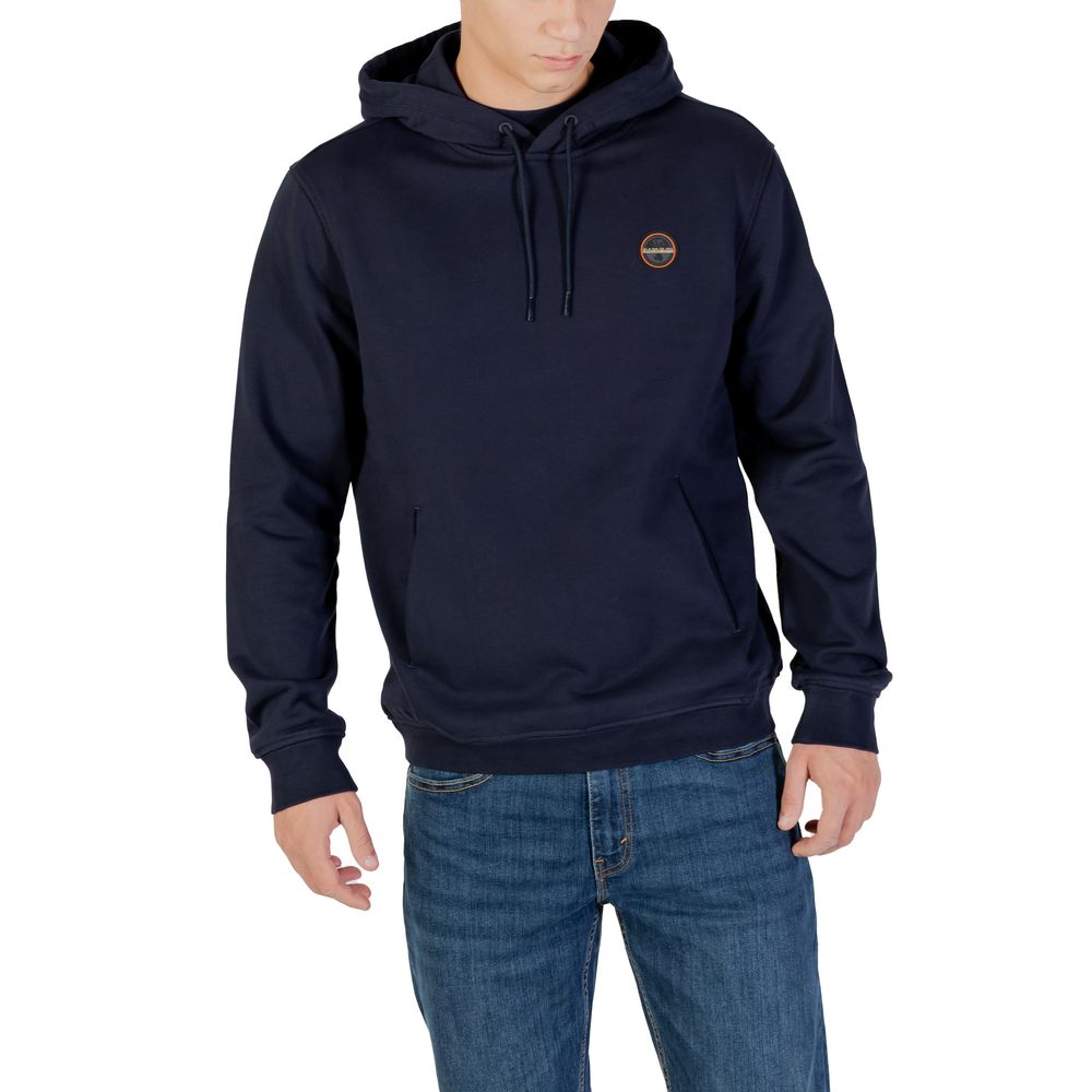 Napapijri Blue Cotton Hoodie