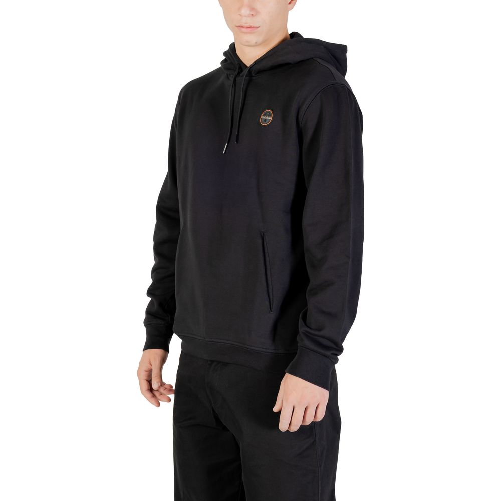Napapijri Black Cotton Hoodie