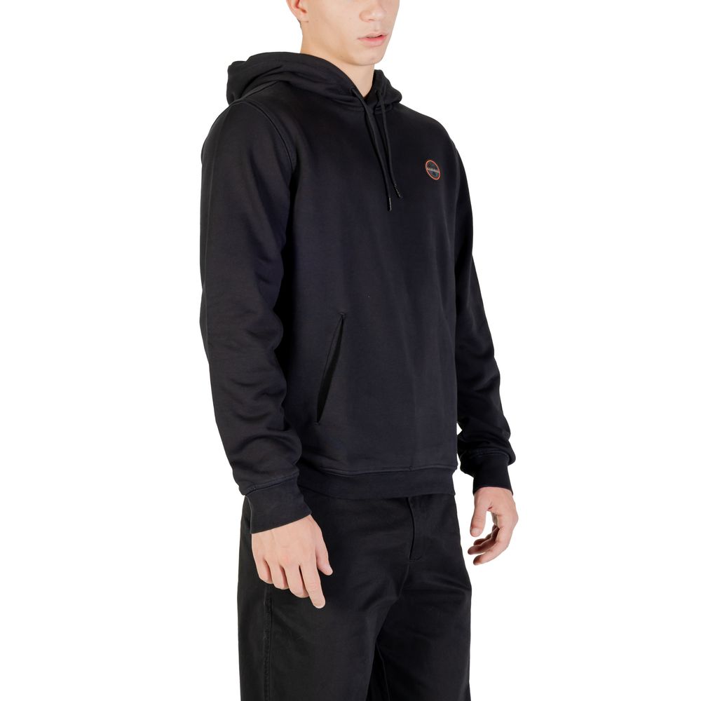 Napapijri Black Cotton Hoodie