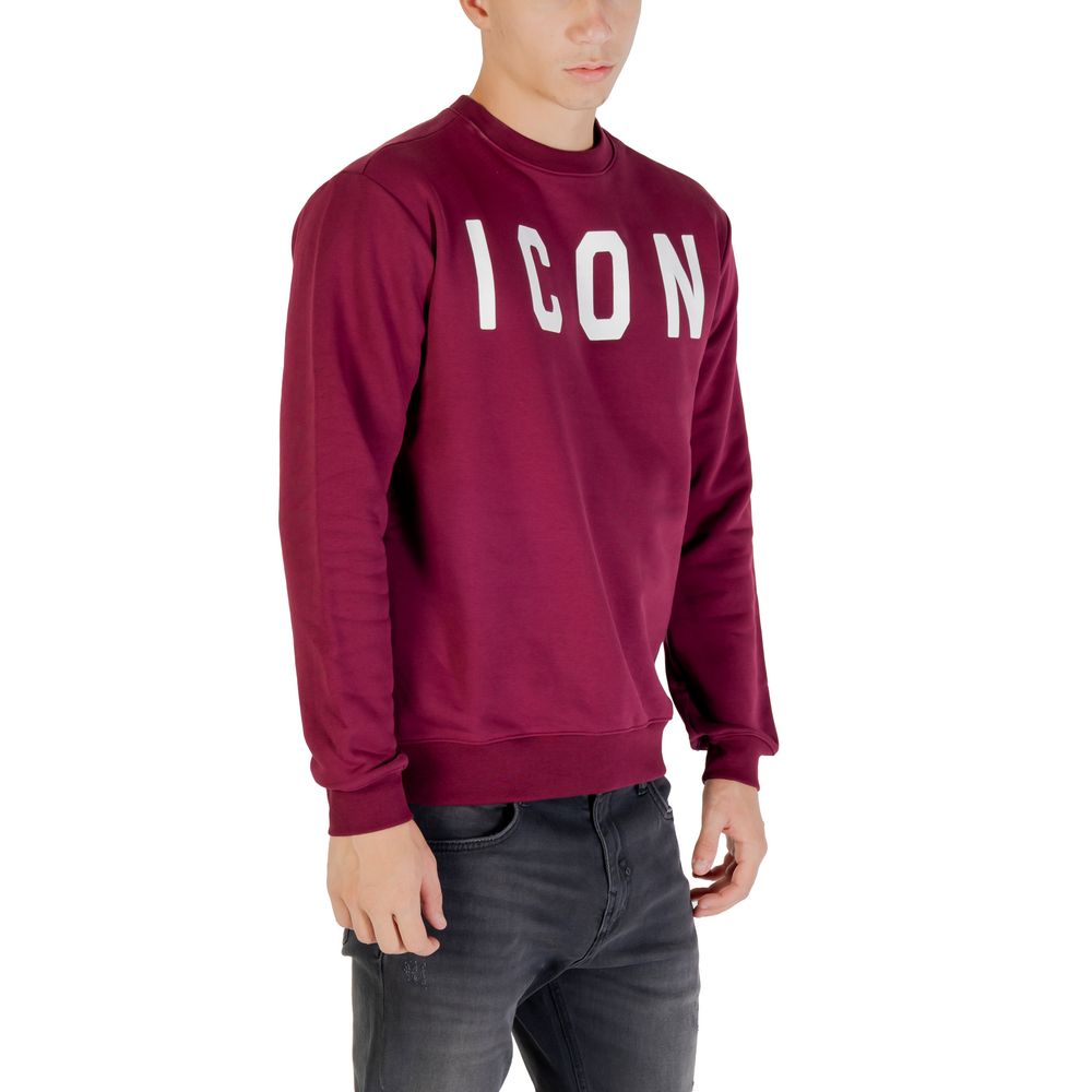 Icon Bordeaux Cotton Sweatshirt