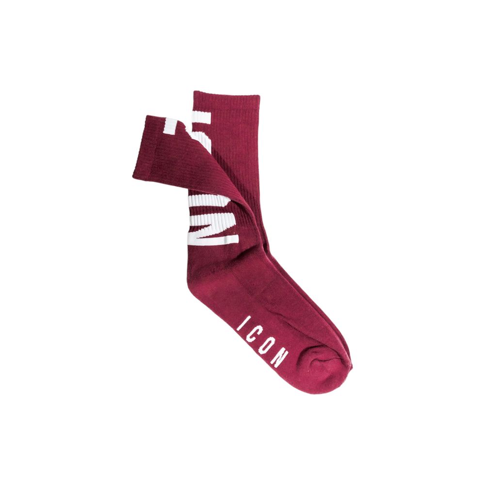 Icon Bordeaux Cotton Socks