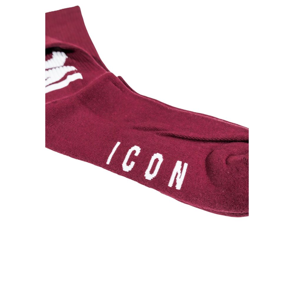 Icon Bordeaux Cotton Socks