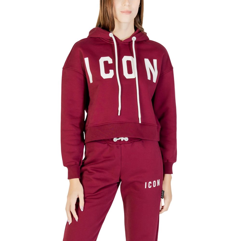 Icon Bordeaux Cotton Hoodie