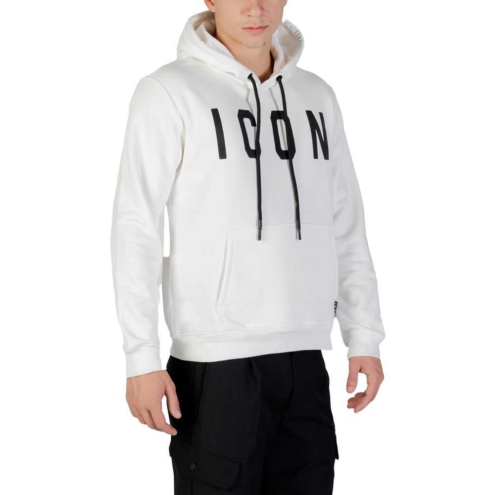Icon Black And White Cotton Hoodie