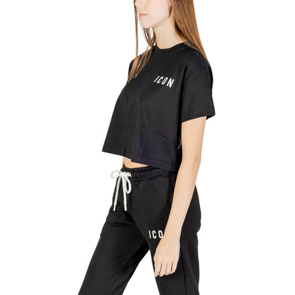 Icon Black Cotton T-Shirt