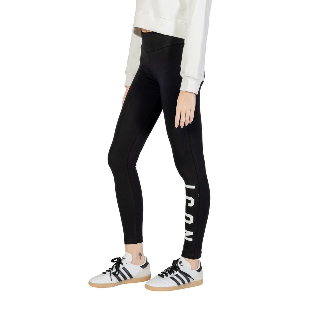 Icon Black Cotton Leggings