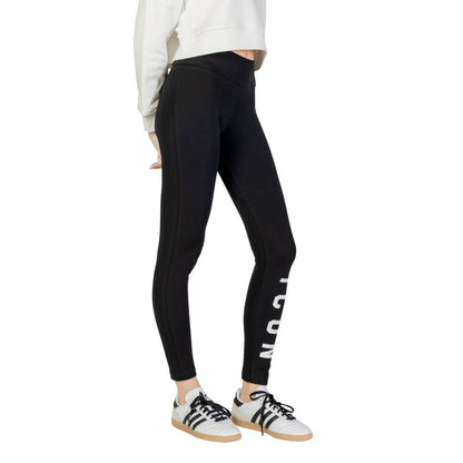 Icon Black Cotton Leggings