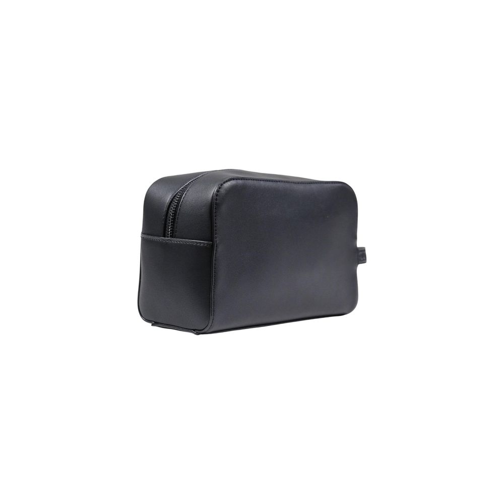 County of Milan Black Polyethylene Clutch Bag
