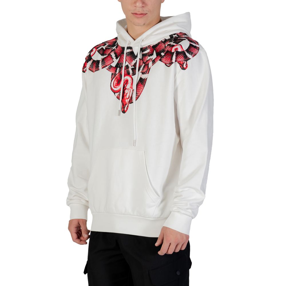 County of Milan White Cotton Hoodie