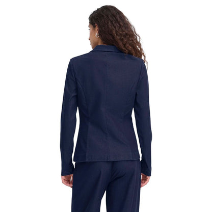 ICHI Blue Cotton Blazer