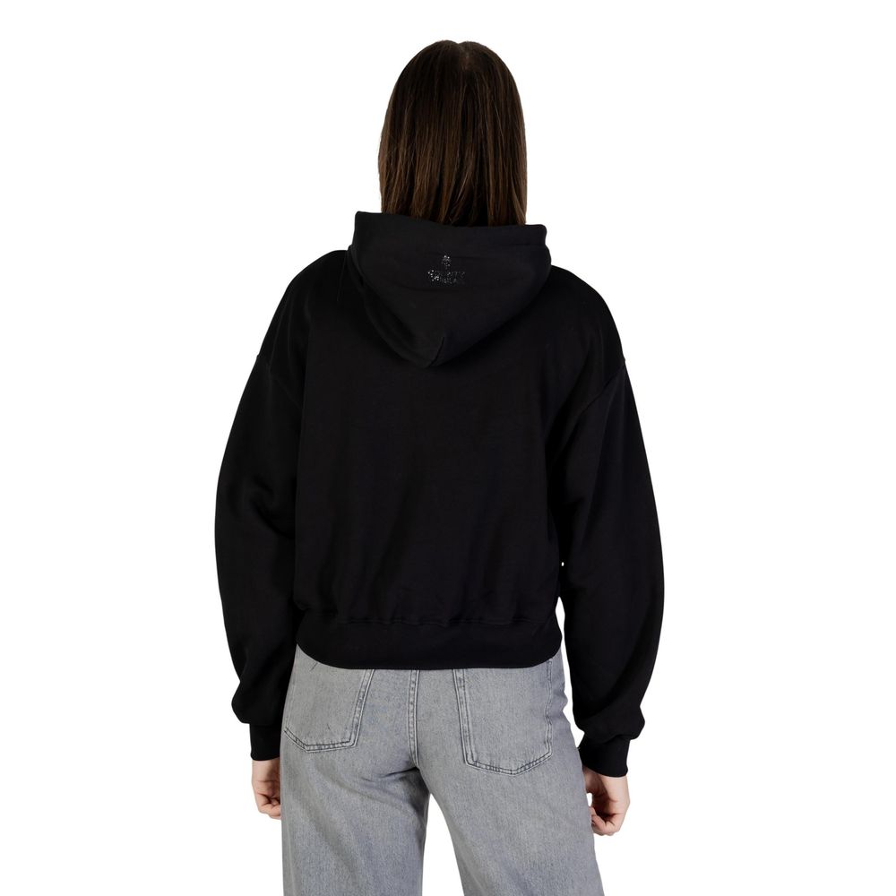 County of Milan Black Cotton Hoodie