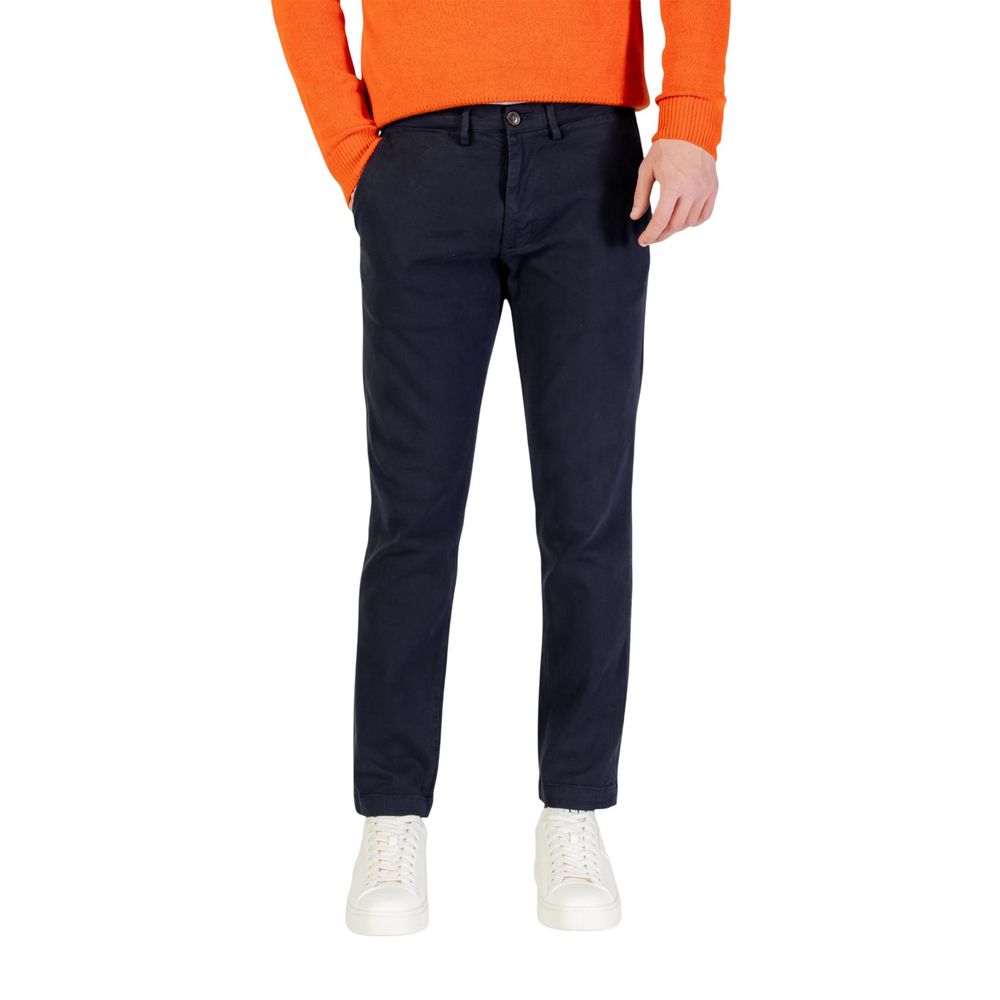 Borghese Blue Cotton Skinny Pants