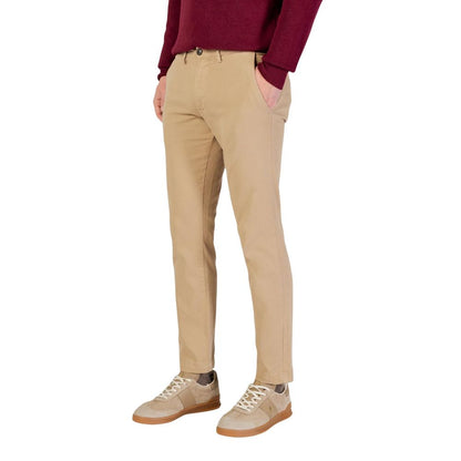 Borghese Beige Cotton Skinny Pants