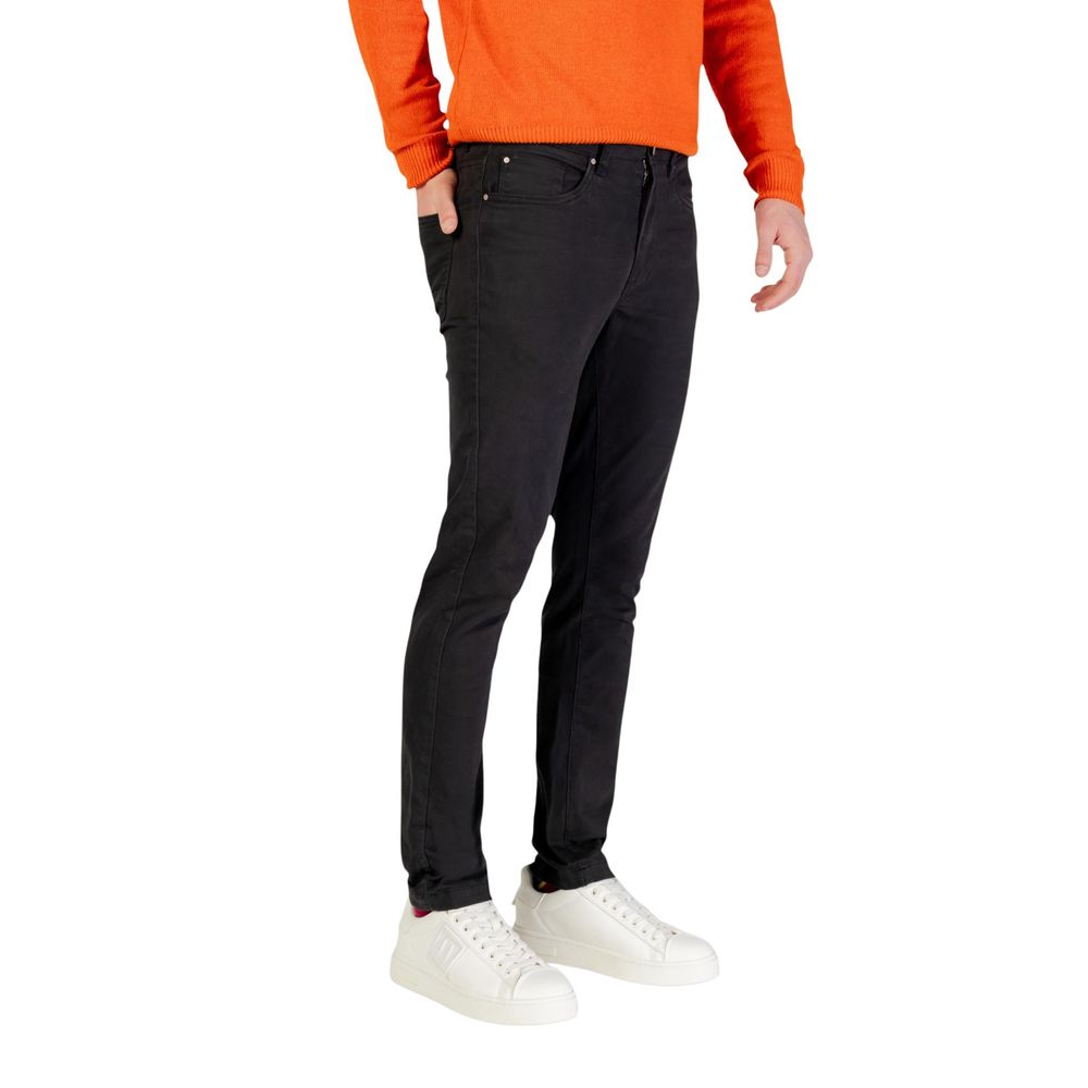 Borghese Gray Cotton Skinny Pants