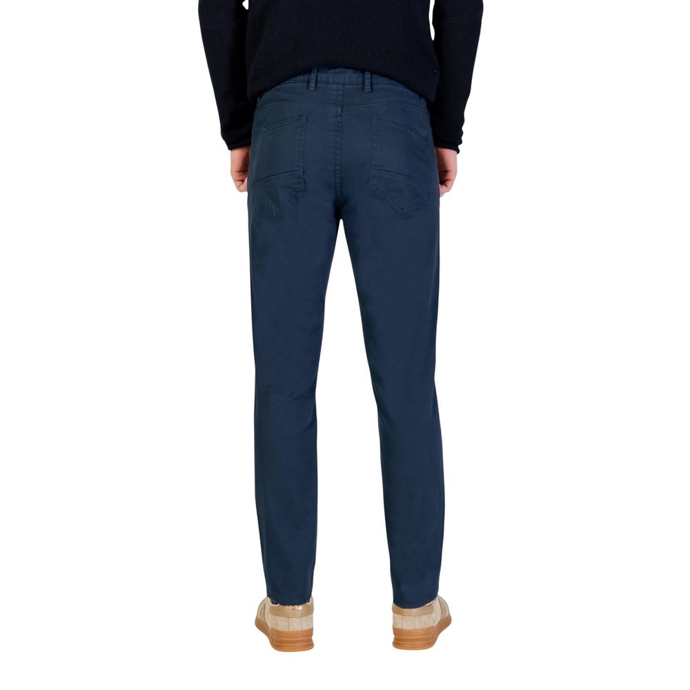 Borghese Blue Cotton Skinny Pants