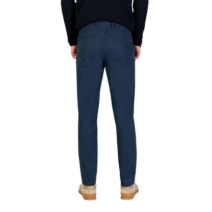 Borghese Blue Cotton Skinny Pants