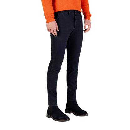 Borghese Blue Cotton Skinny Pants