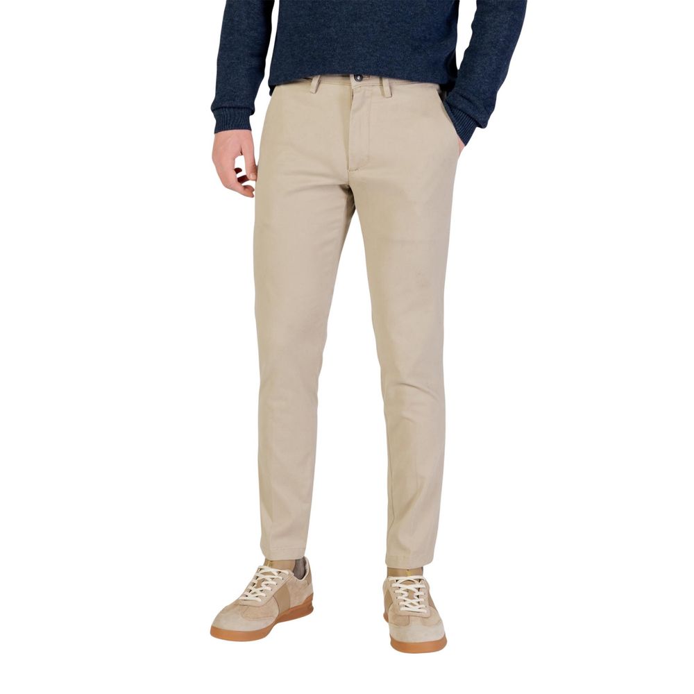 Borghese Beige Cotton Skinny Pants