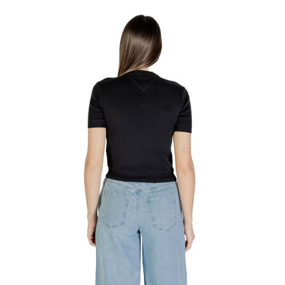 Tommy Hilfiger Jeans Black Recycled Cotton T-Shirt