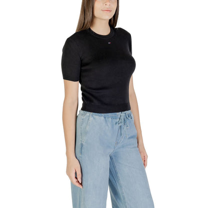 Tommy Hilfiger Jeans Black Recycled Cotton T-Shirt