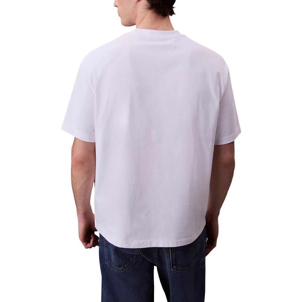 Calvin Klein Jeans White Cotton T-Shirt
