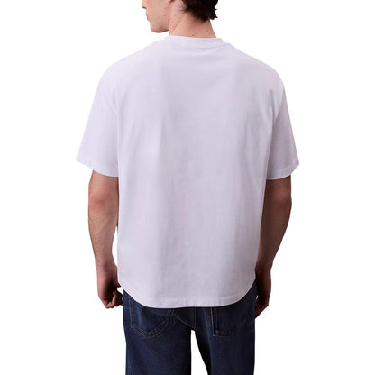 Calvin Klein Jeans White Cotton T-Shirt