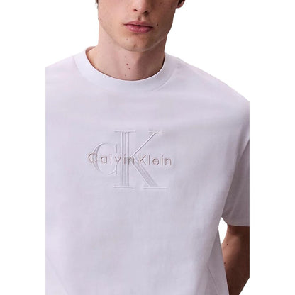 Calvin Klein Jeans White Cotton T-Shirt