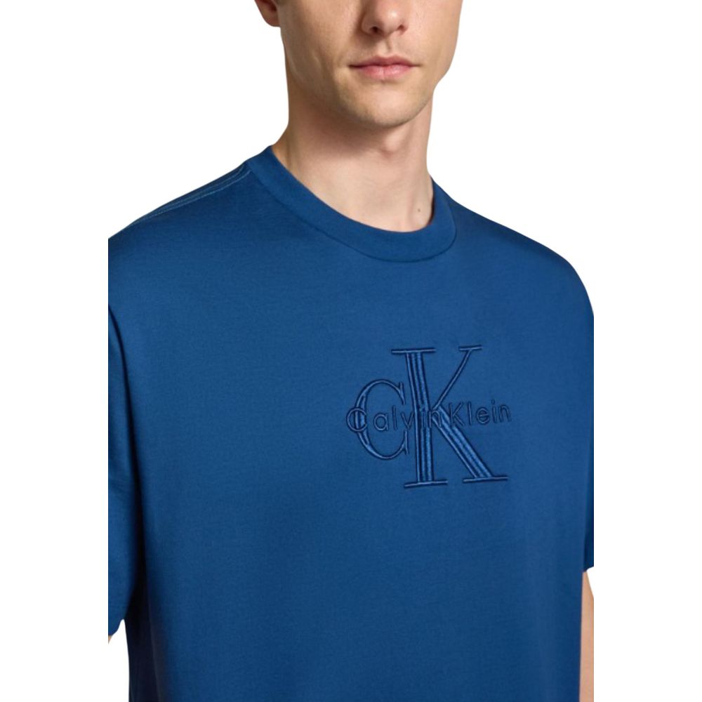 Calvin Klein Jeans Blue Cotton T-Shirt