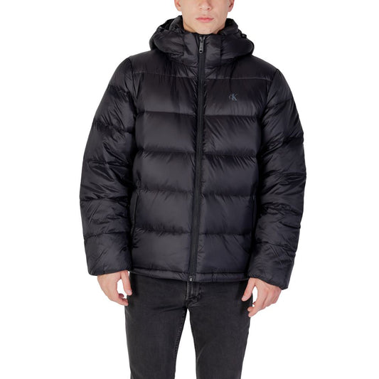 Calvin Klein Jeans Black Polyamide Coat