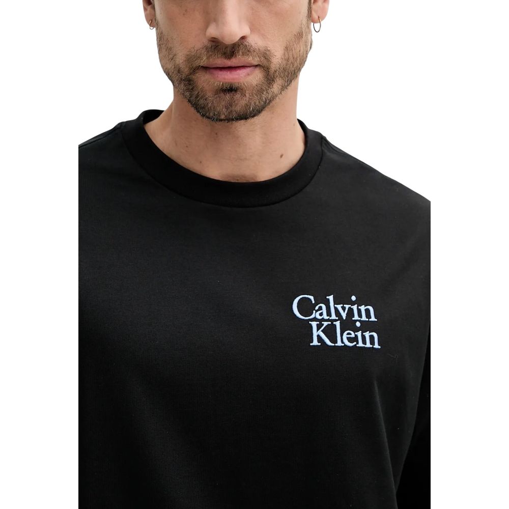 Calvin Klein Jeans Black Cotton T-Shirt