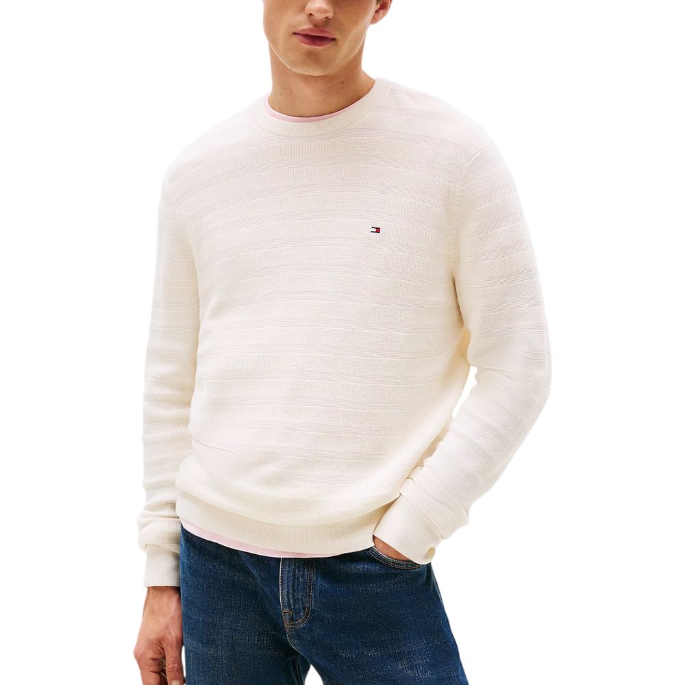 Tommy Hilfiger Beige Recycled Cotton Sweatshirt