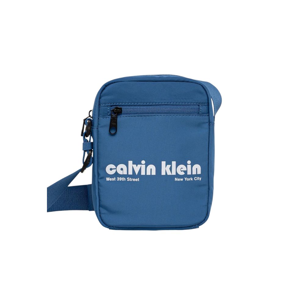 Calvin Klein Blue Recycled Polyester Crossbody Bag