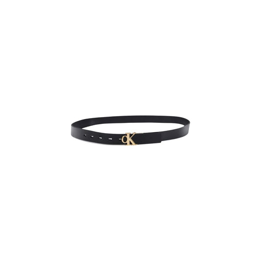 Calvin Klein Black Leather Regular Belt