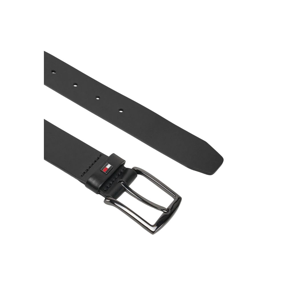 Tommy Hilfiger Black Leather Regular Belt