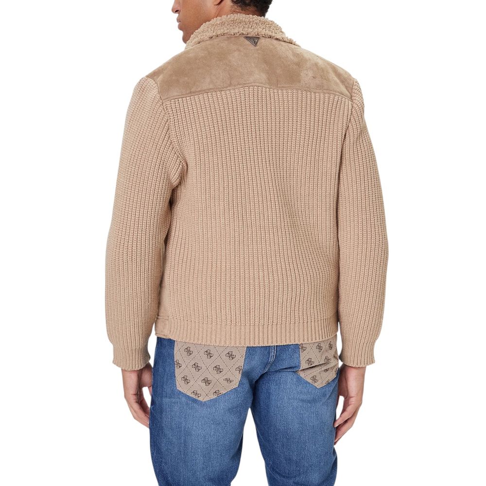 Guess Beige Viscose Biker Jacket