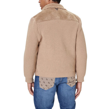 Guess Beige Viscose Biker Jacket