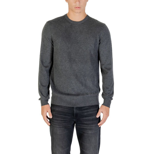 Guess Gray Polyacrylic Sweatshirt