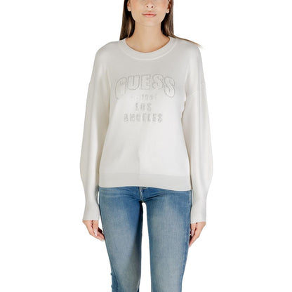 Guess Cream Viscose Sweatshirt