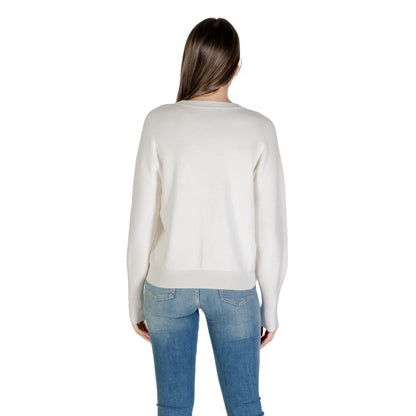 Guess Cream Viscose Sweatshirt